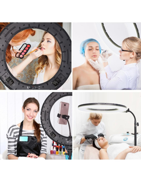 Luz de Anillo LED 18" GSKAIWEN 60W Ajustable para Belleza