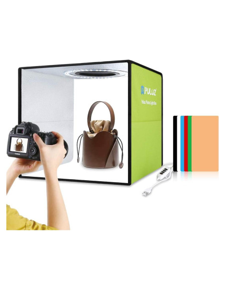Caja de Luz de Estudio Fotográfico PULUZ 30cm con 6 Fondos