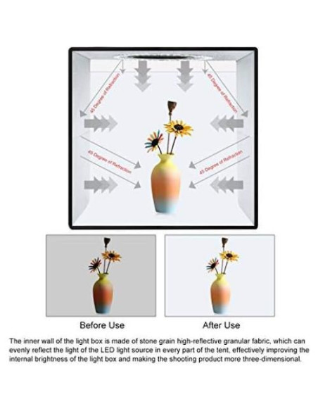Caja de Luz de Estudio Fotográfico PULUZ 30cm con 6 Fondos