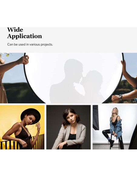 Reflector Plegable 5-en-1 LimoStudio 32" con Soporte y Clip