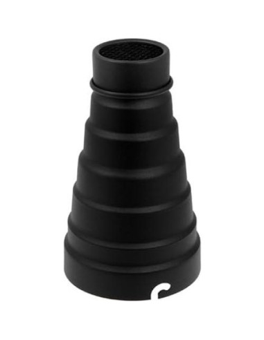 Snoot Fotodiox para Flash Elinchrom con Rejilla y 5 Filtros