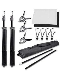 Kit de Soporte para Fondos Fotográficos SLOW DOLPHIN 6.5x10ft 2