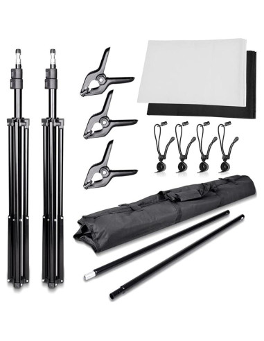 Kit de Soporte para Fondos Fotográficos SLOW DOLPHIN 6.5x10ft