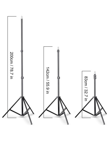 Kit de Soporte para Fondos Fotográficos SLOW DOLPHIN 6.5x10ft