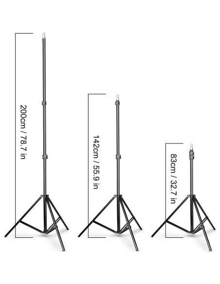 Kit de Soporte para Fondos Fotográficos SLOW DOLPHIN 6.5x10ft