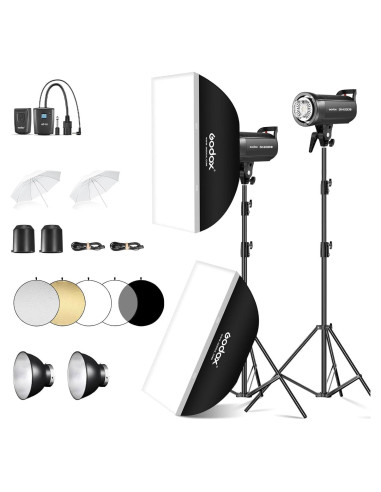 Kit de Estudio Fotográfico Godox SK400II-V 800W con Accesorios