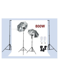 Kit de Iluminación Continua 800W Ardinbir con Paraguas y Soporte