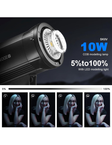 Kit de Estudio Fotográfico Godox SK400II-V 800W con Accesorios