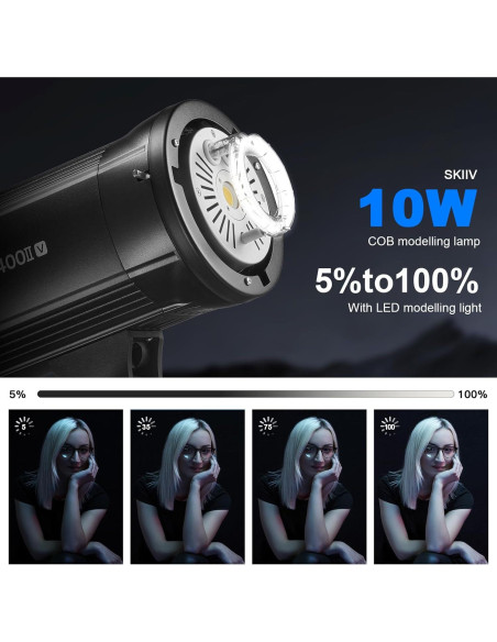 Kit de Estudio Fotográfico Godox SK400II-V 800W con Accesorios