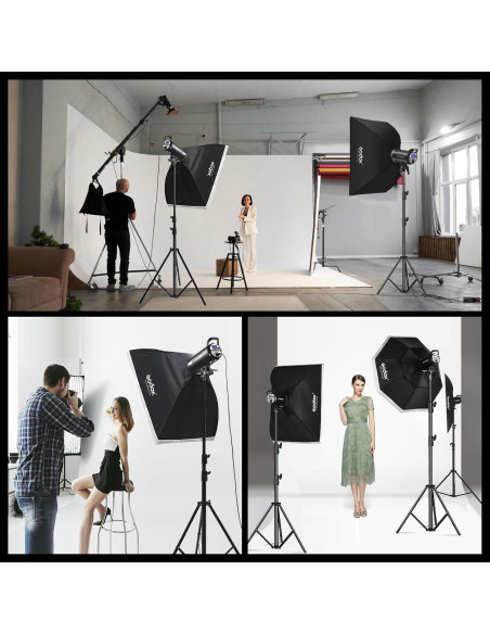 Kit de Estudio Fotográfico Godox SK400II-V 800W con Accesorios
