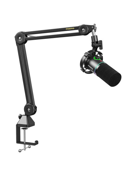 Micrófono Dinámico MAONO PD200X USB/XLR con RGB y Brazo