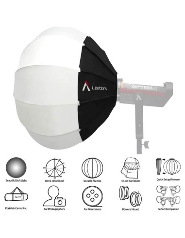 Aputure Lantern Softbox 66cm Luz Suave Montura Bowens