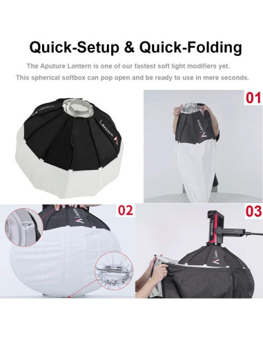Aputure Lantern Softbox 66cm Luz Suave Montura Bowens