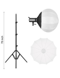 Luz de Video LED Bi-Color GVM G100W 3200K-5600K 6.4kg 2
