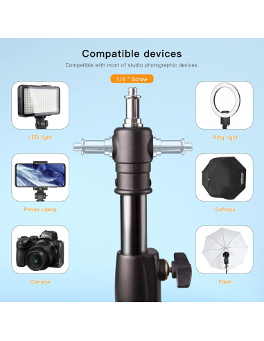 Soporte de trípode Godox 290F de aluminio 286CM para fotografía