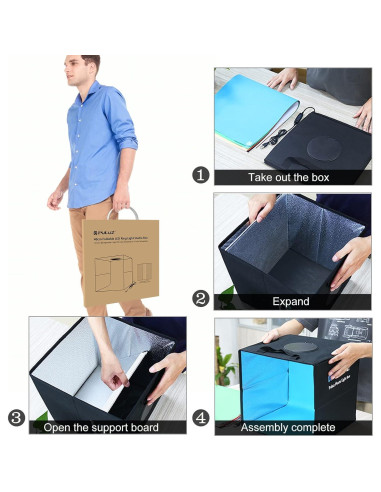 Caja de Luz PULUZ 40.64x40.64cm Estudio Fotográfico Plegable