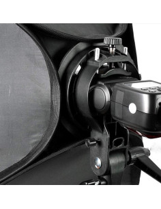 Soporte Godox tipo S para Speedlite con Softbox 40x40cm 2