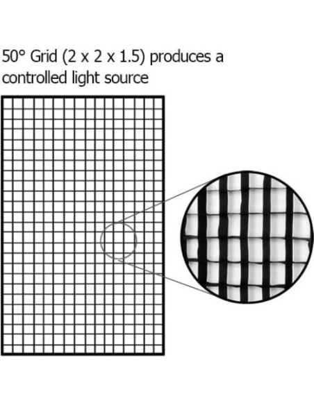Softbox Fotodiox Pro 81x122 cm con Rejilla para Estudio