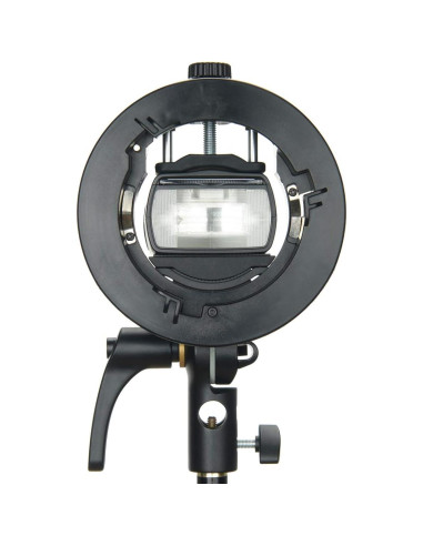 Soporte Godox S2 para Speedlite Bowens, Compacto y Ajustable