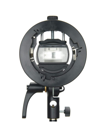 Soporte Godox S2 para Speedlite Bowens, Compacto y Ajustable