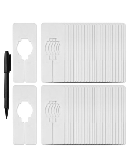 Divisores de Estante Rectangulares Blulu 50 Piezas con Marcador