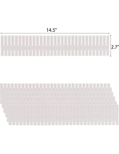 Divisores de Cajones Ajustables acDesign 40 Pcs Blanco 2