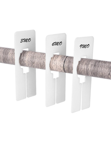 Divisores de Estante Rectangulares Blulu 50 Piezas con Marcador