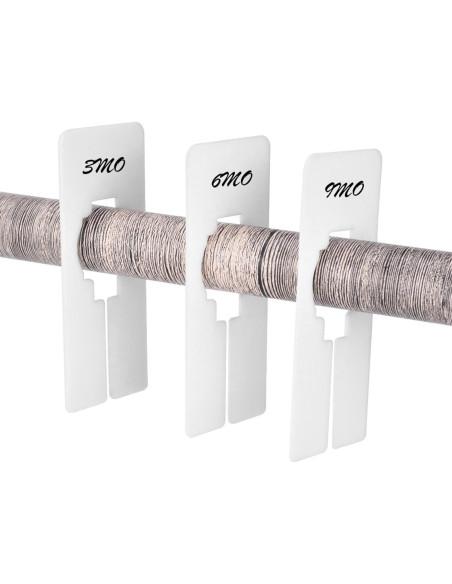 Divisores de Estante Rectangulares Blulu 50 Piezas con Marcador