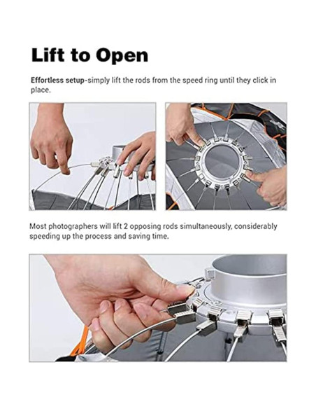 Godox QR-P70 Softbox Parabólico 69.85 cm Montaje Bowens