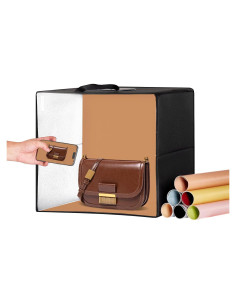 Caja de Luz Fotográfica VEVOR 30.48x30.48cm 120 LED Ajustable
