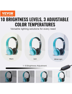 Caja de Luz Fotográfica VEVOR 30.48x30.48cm 120 LED Ajustable 2