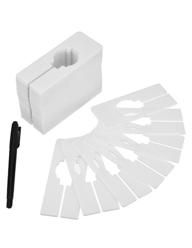 Divisores de Estante Rectangulares Blulu 50 Piezas con Marcador