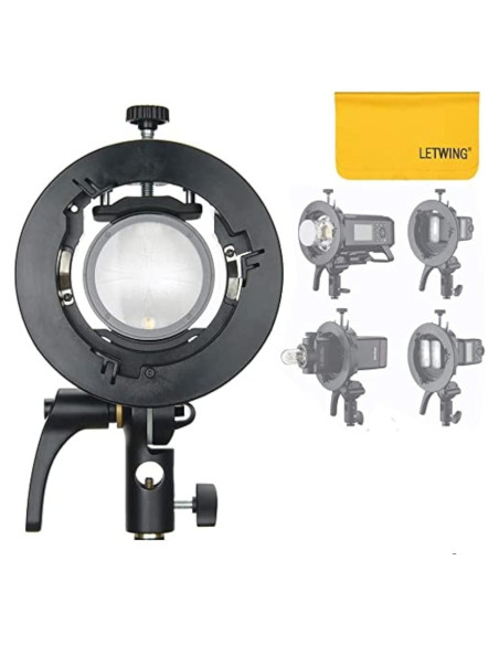 Soporte Godox S2 para Speedlite Montura Bowens Ajustable