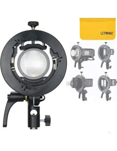 Soporte Godox S2 para Speedlite Montura Bowens Ajustable 2