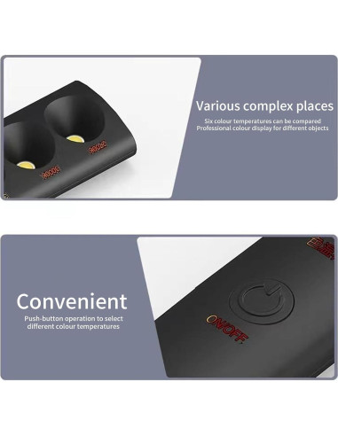 Lámpara de Temperatura de Color Portátil Yuecoom 2700K-6000K