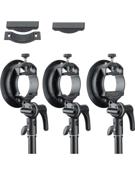 Soporte Godox S2 para Speedlite Montura Bowens Ajustable
