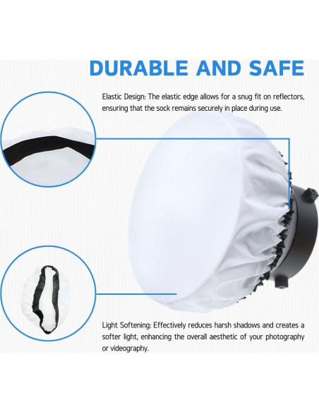 Calcetín Difusor Blanco Fotoconic para Reflectores 18-28cm