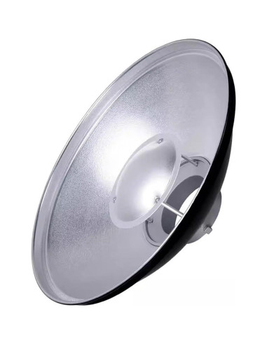 Plato de Belleza Godox 42cm Plateado con Montura Bowens
