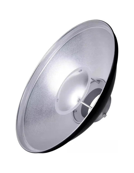 Plato de Belleza Godox 42cm Plateado con Montura Bowens