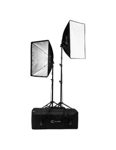 Kit de SoftBox Flashpoint 2 Luces Fluorescentes 5500K