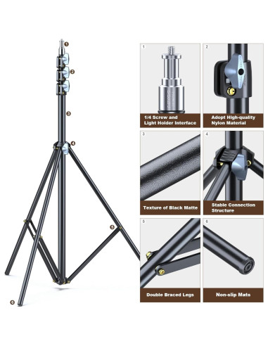 Soportes de Luz LINCO Zenith 2 Piezas 2.74 m Ajustables