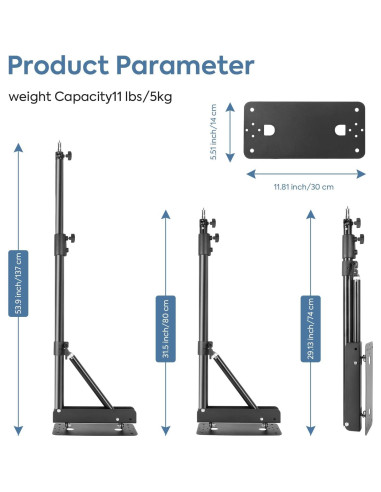 Brazo de Soporte de Pared SEDGEWIN 130 cm Ajustable 180