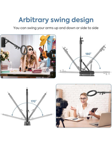 Brazo de Soporte de Pared SEDGEWIN 130 cm Ajustable 180