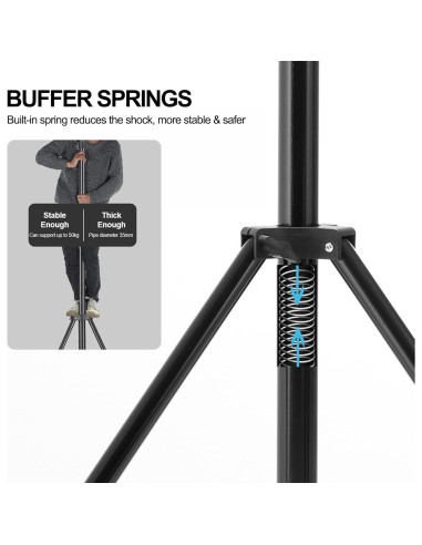 Soporte de Luz BEIYANG 9.2FT Ajustable para Fotografía