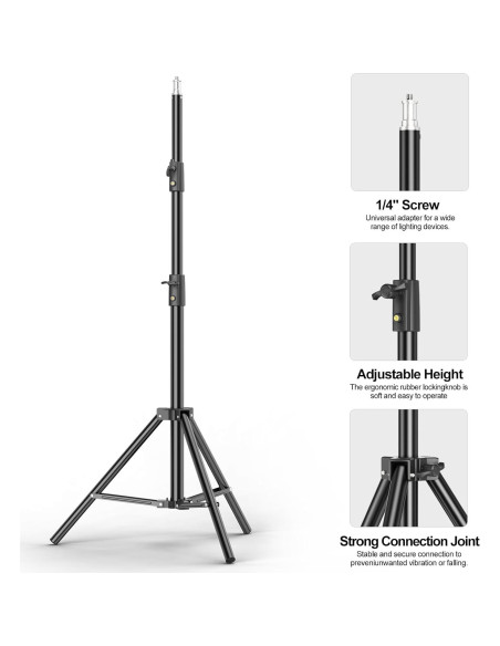 Soporte de Luz BEIYANG 9.2FT Ajustable para Fotografía