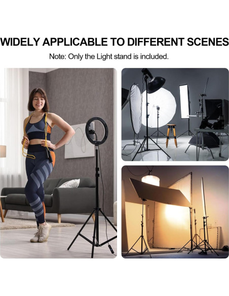 Soporte de Luz BEIYANG 9.2FT Ajustable para Fotografía