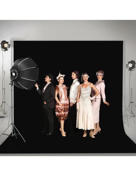 Fondo de Fotografía Negro EMART 2.59x3.05m para Estudio