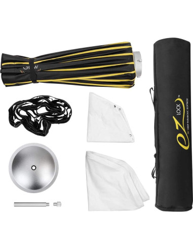 Softbox Parabólico Profundo Glow EZ Lock 38" con Difusores