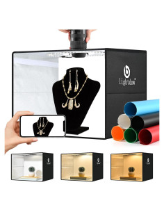 Caja de Luz de Estudio Fotográfico Lightdow 40x30cm LED 120 luces