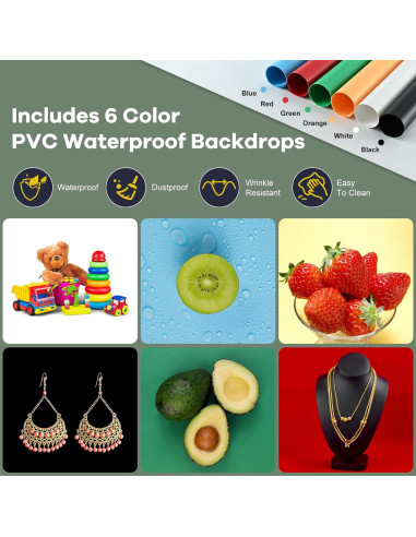 Caja de Luz de Estudio Fotográfico Lightdow 40x30cm LED 120 luces